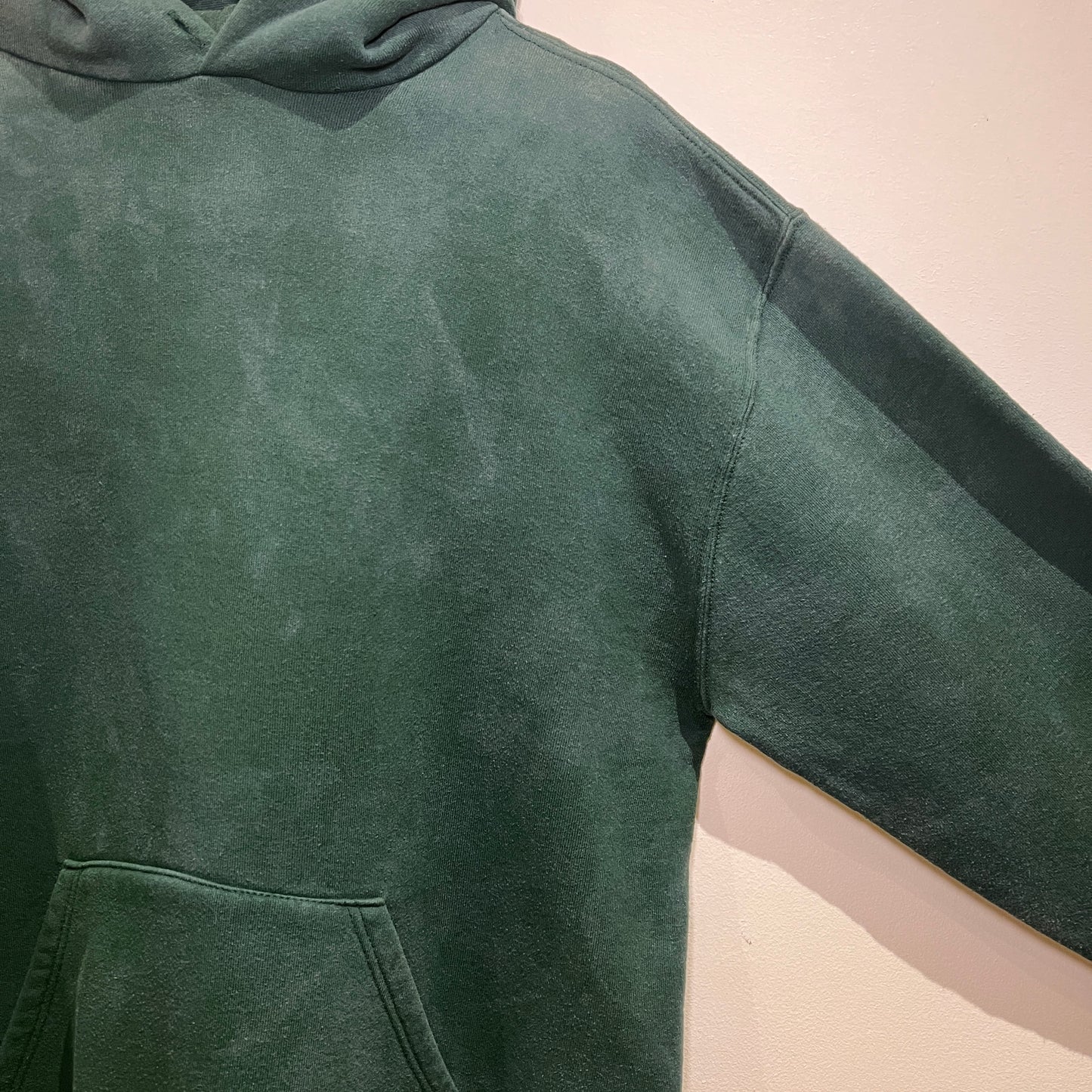 1980s Russell Athletic Faded Green Hoodie Sweatshirt