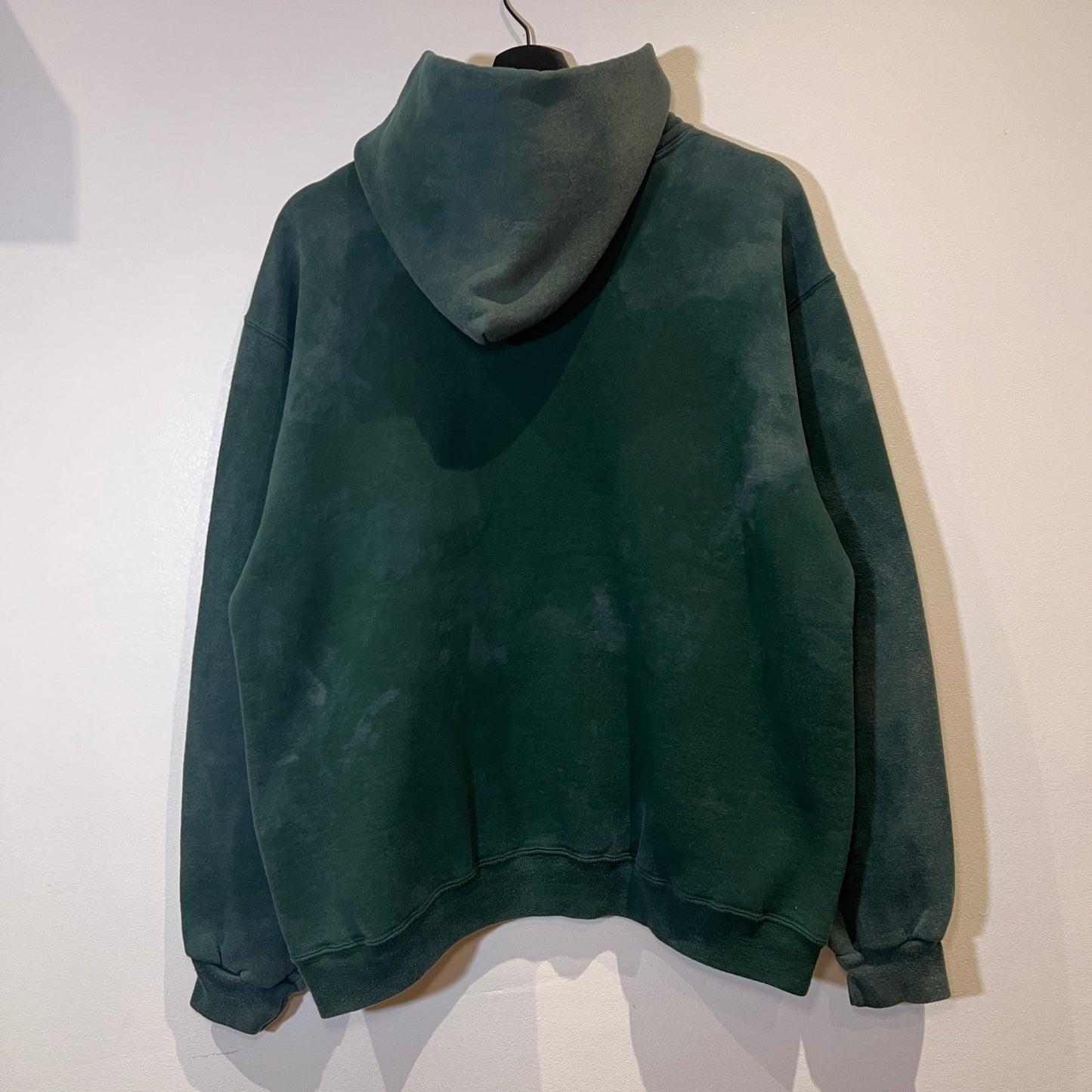 1980s Russell Athletic Faded Green Hoodie Sweatshirt