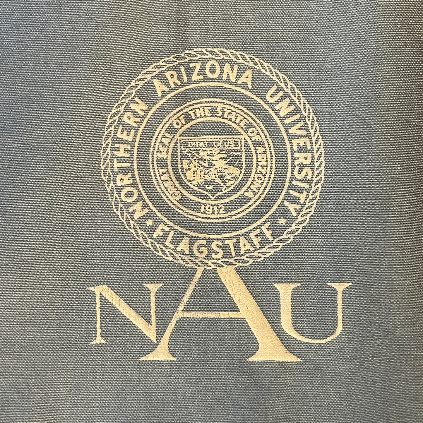 1962s ~ 1965s Champion Zip-up Sky Blue Color Jacket with Northern Arizona University (NAU) Flagstaff Logo Print