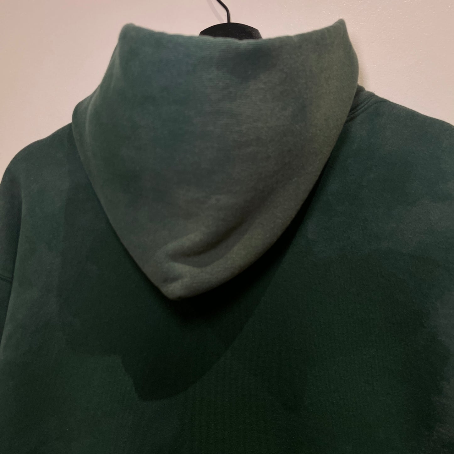 1980s Russell Athletic Faded Green Hoodie Sweatshirt