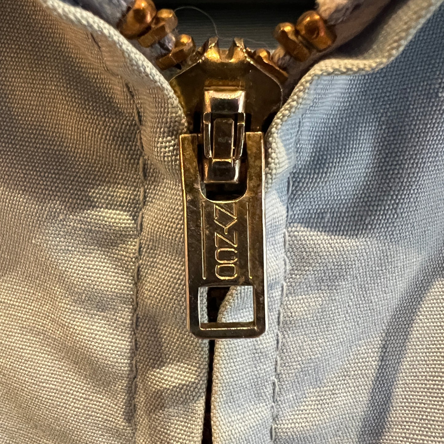 1962s ~ 1965s Champion Zip-up Sky Blue Color Jacket with Northern Arizona University (NAU) Flagstaff Logo Print