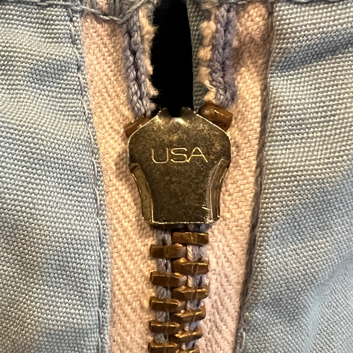 1962s ~ 1965s Champion Zip-up Sky Blue Color Jacket with Northern Arizona University (NAU) Flagstaff Logo Print