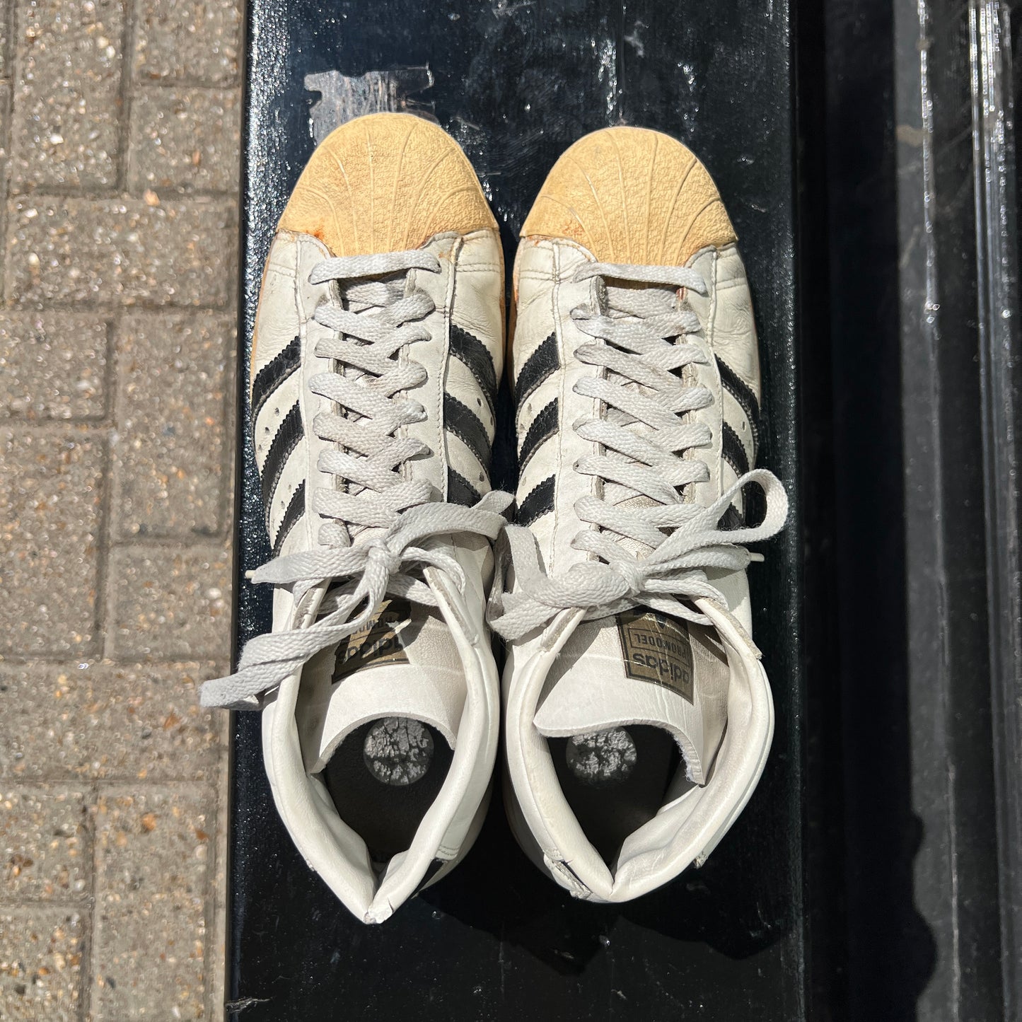 1976s ~ 1979s Adidas Superstar Promodel White and Black Sneaker