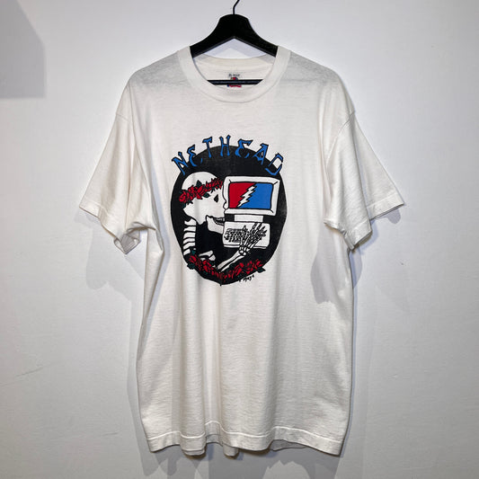 1990s Grateful Dead White T-Shirt with Nethead Print
