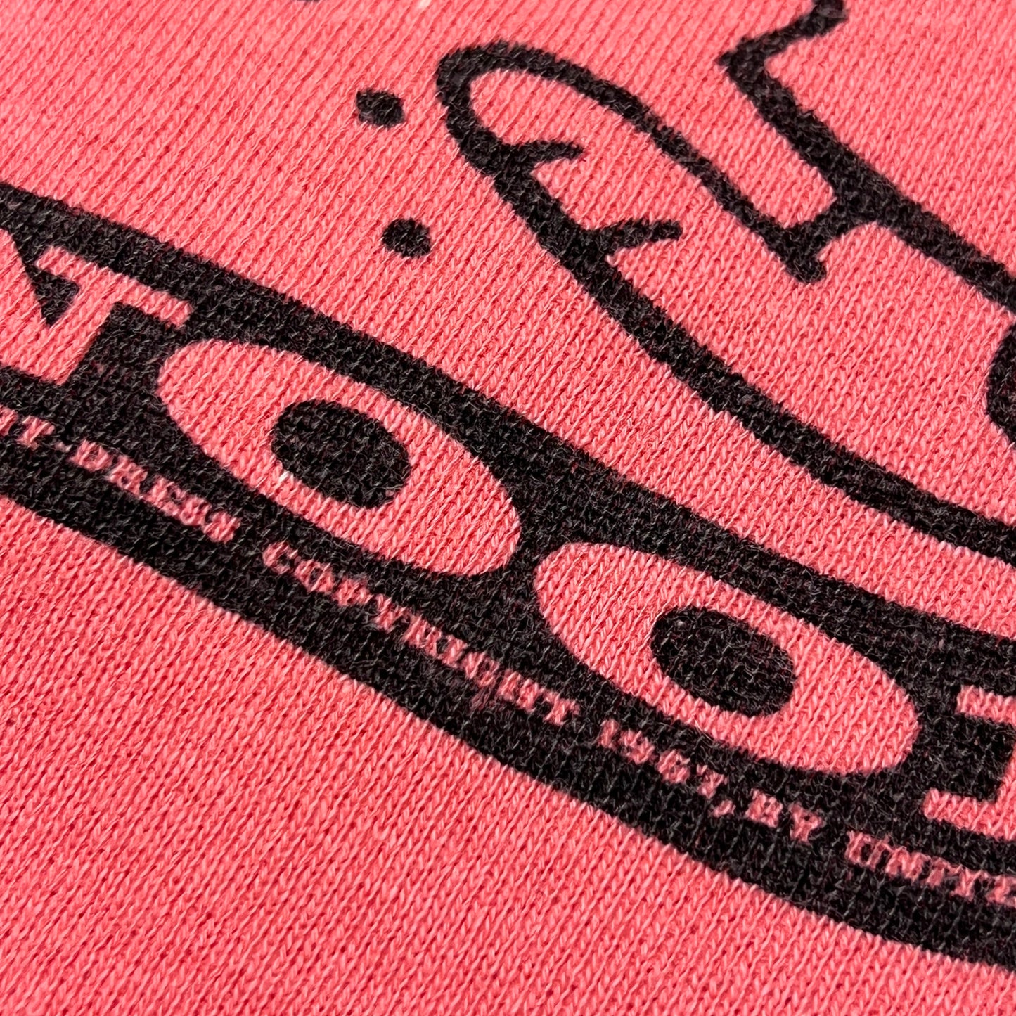 1967s Mayo Spruce Snoopy Pink Sweatshirt Dress with Surf's Up! Print