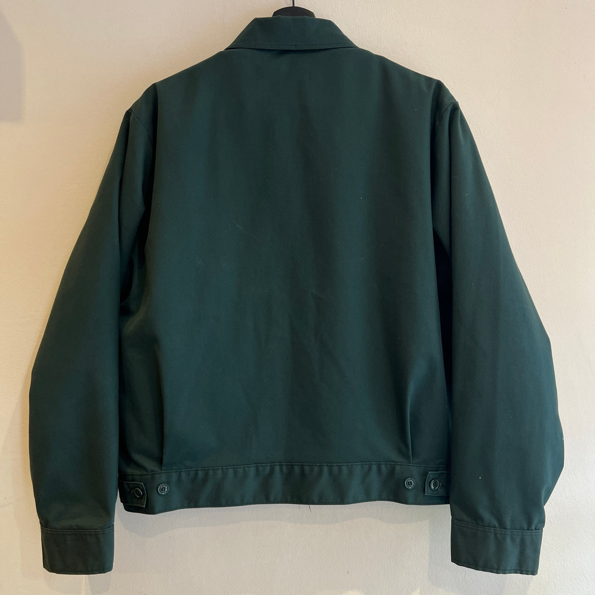 Late 1960s ~ Early 1970s Lee Workwear Full Zip Dark Green Jacket with Removable Quilted Red Liner