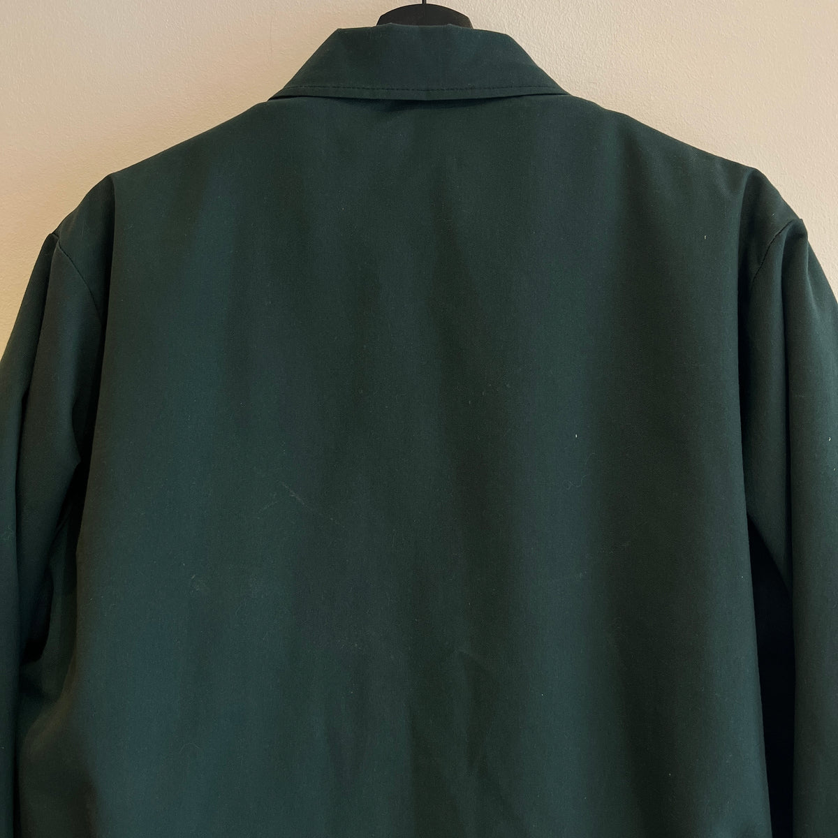 Late 1960s ~ Early 1970s Lee Workwear Full Zip Dark Green Jacket with Removable Quilted Red Liner