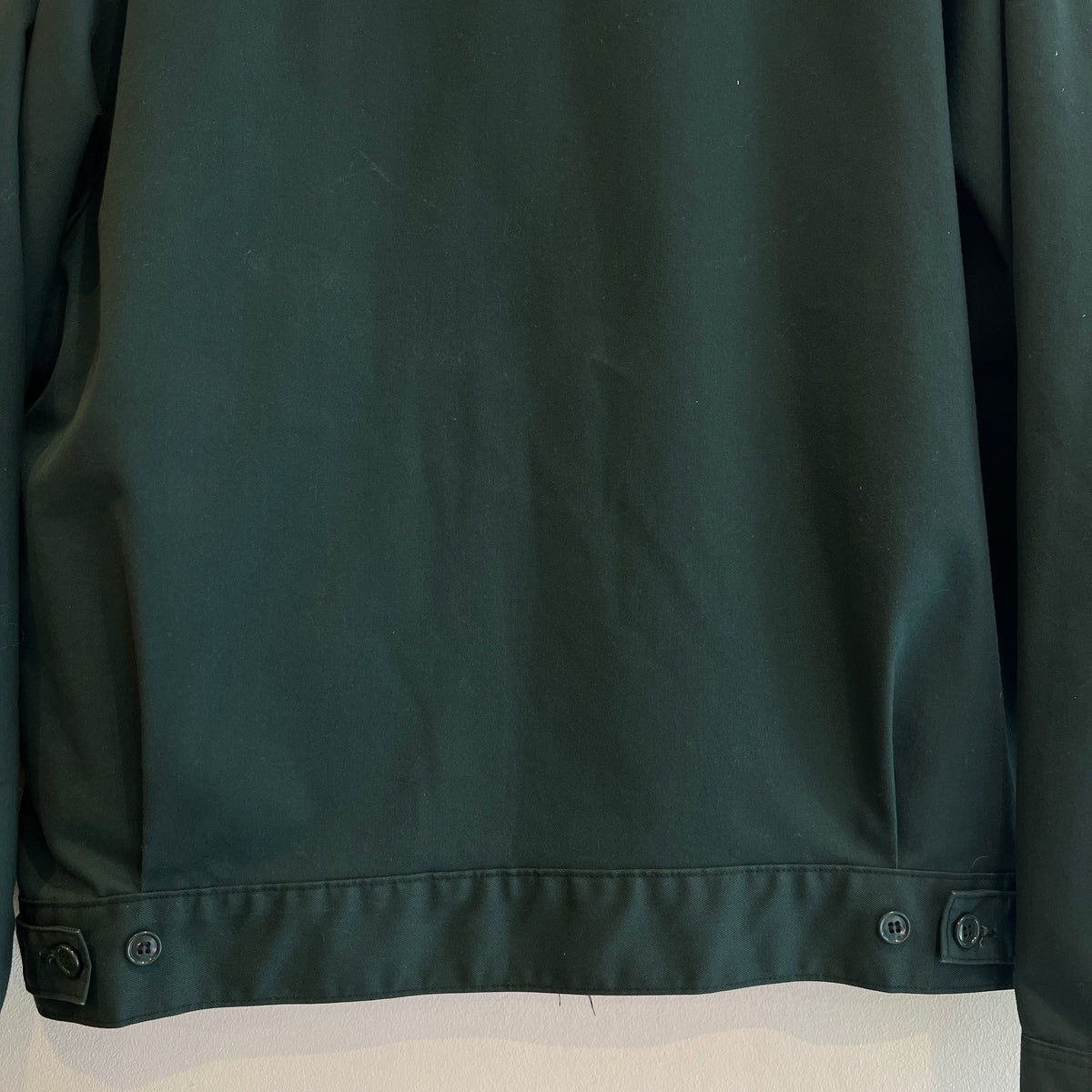 Late 1960s ~ Early 1970s Lee Workwear Full Zip Dark Green Jacket with Removable Quilted Red Liner