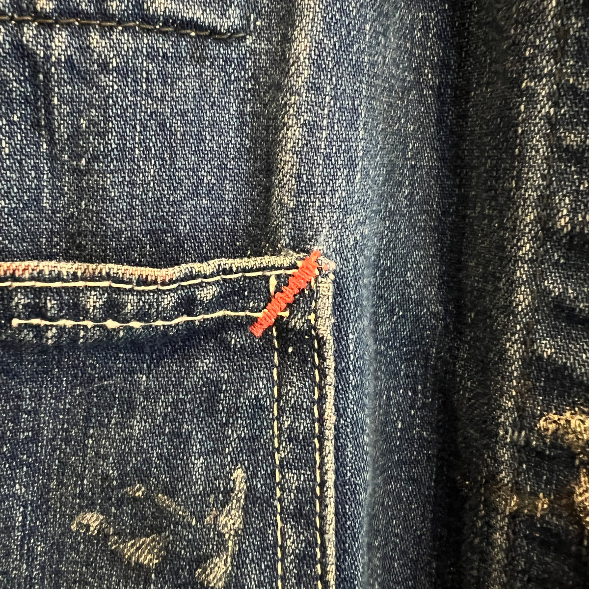 1950s J.C.Penney Pay-Day Workwear Denim Faded Indigo Blue Chore Jacket