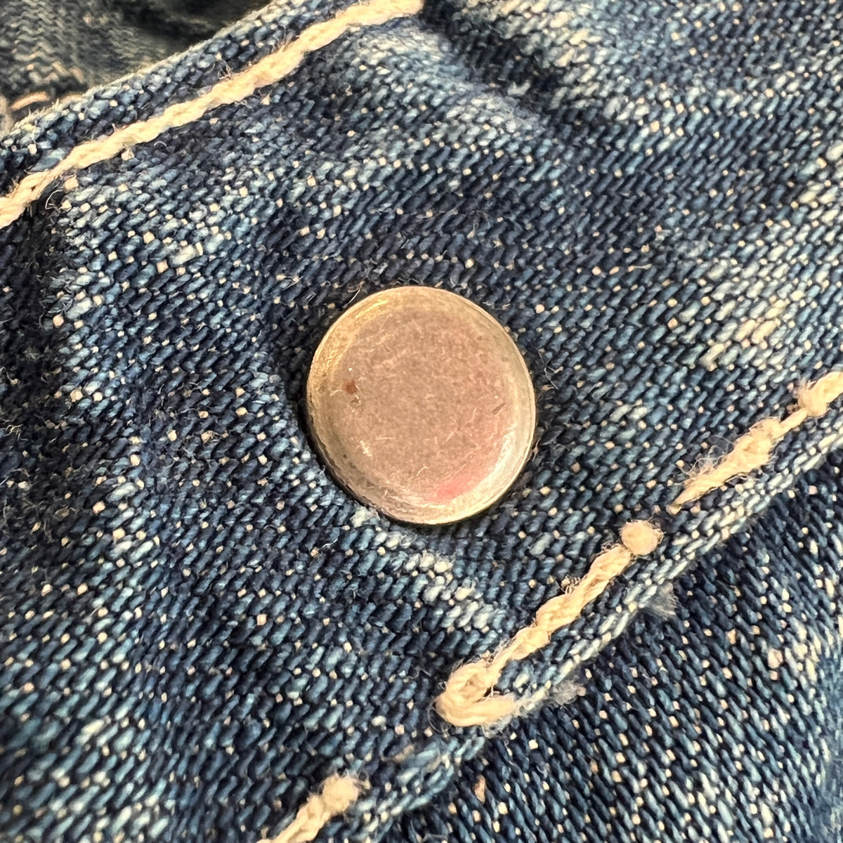 1950s J.C.Penney Pay-Day Workwear Denim Faded Indigo Blue Chore Jacket