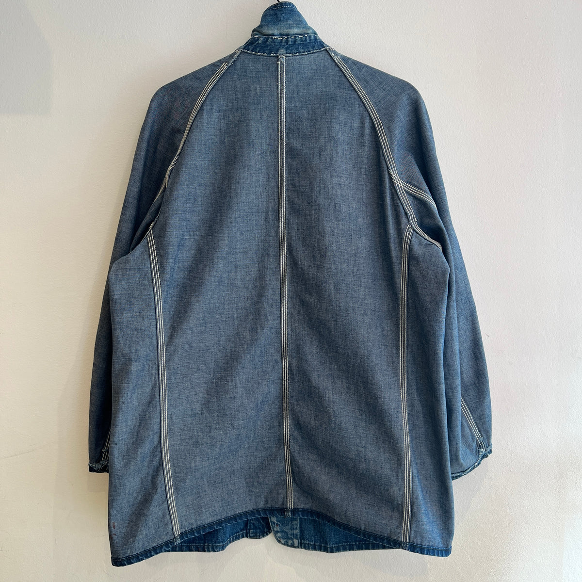 1950s J.C.Penney Pay-Day Workwear Denim Faded Indigo Blue Chore Jacket