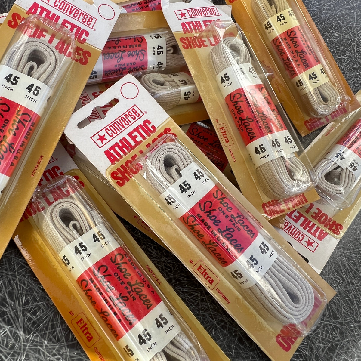 1970s Converse (an Eltra company) Athletic Shoe Laces (New Old Stock)