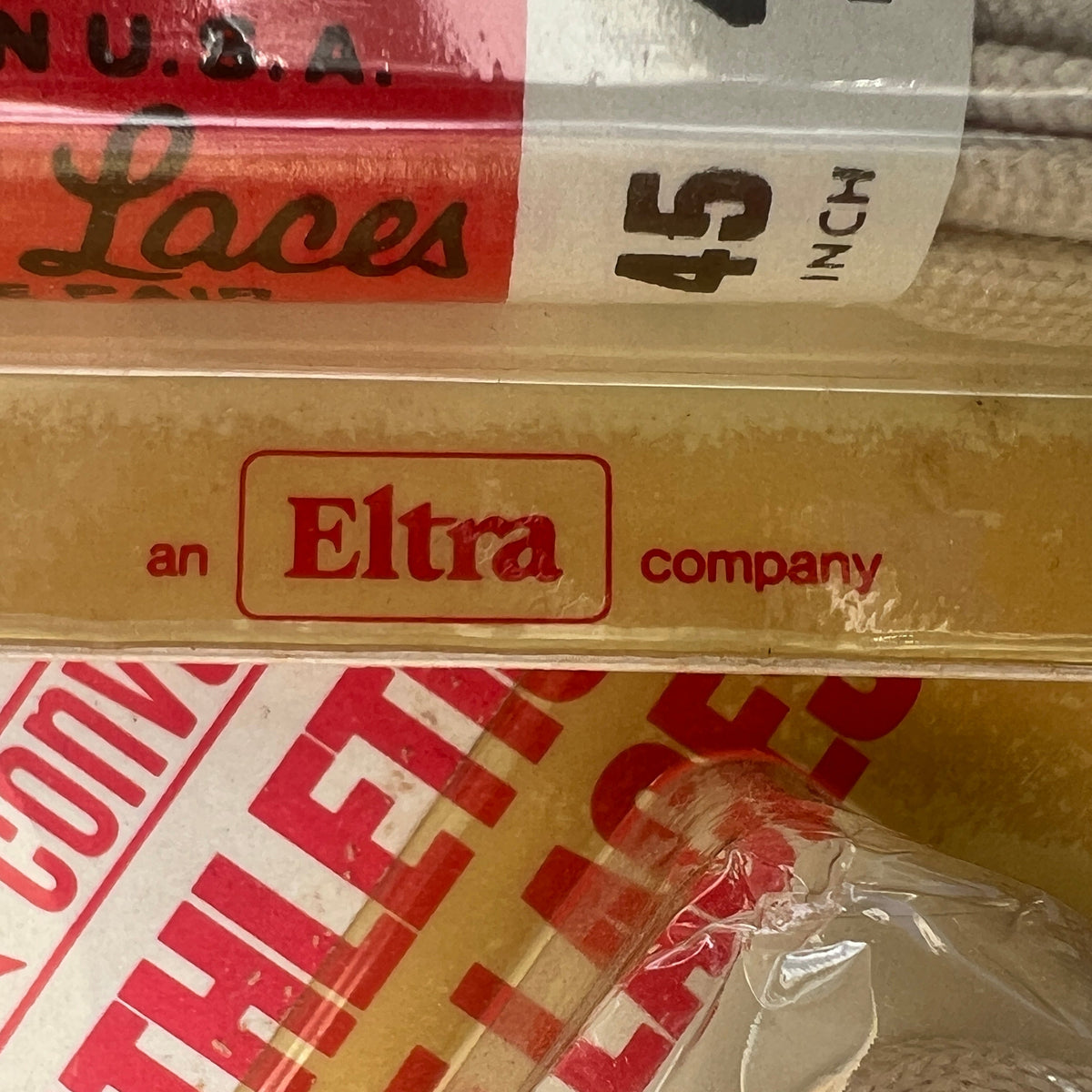1970s Converse (an Eltra company) Athletic Shoe Laces (New Old Stock)