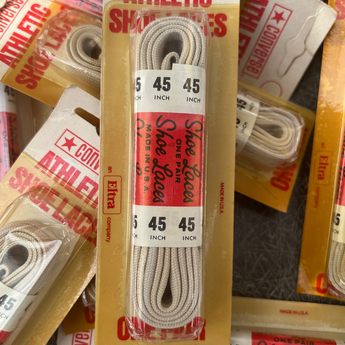1970s Converse (an Eltra company) Athletic Shoe Laces (New Old Stock)
