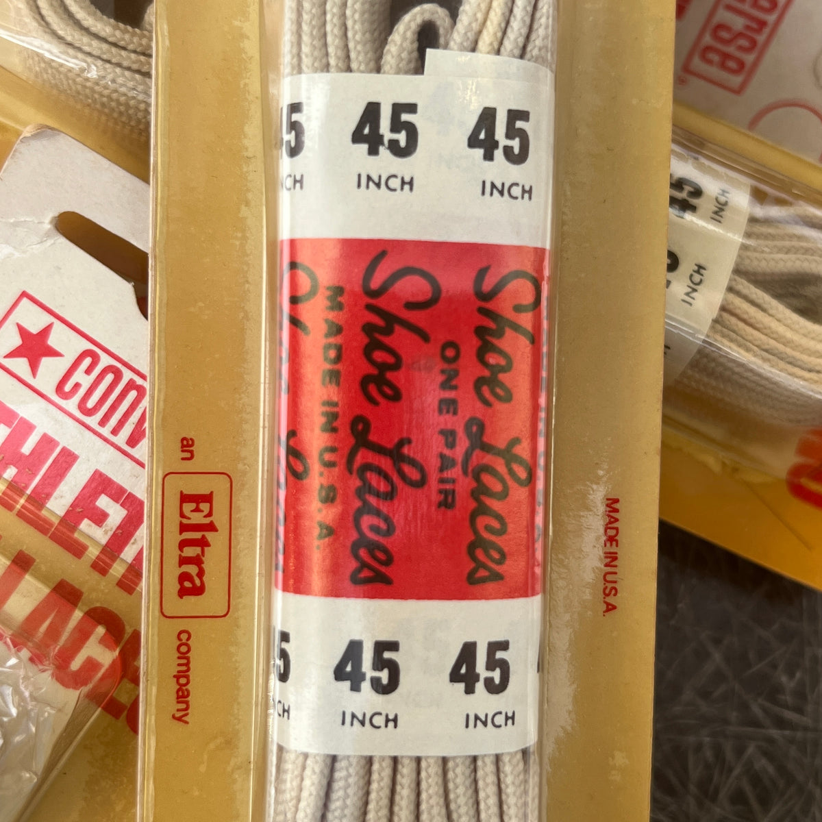 1970s Converse (an Eltra company) Athletic Shoe Laces (New Old Stock)