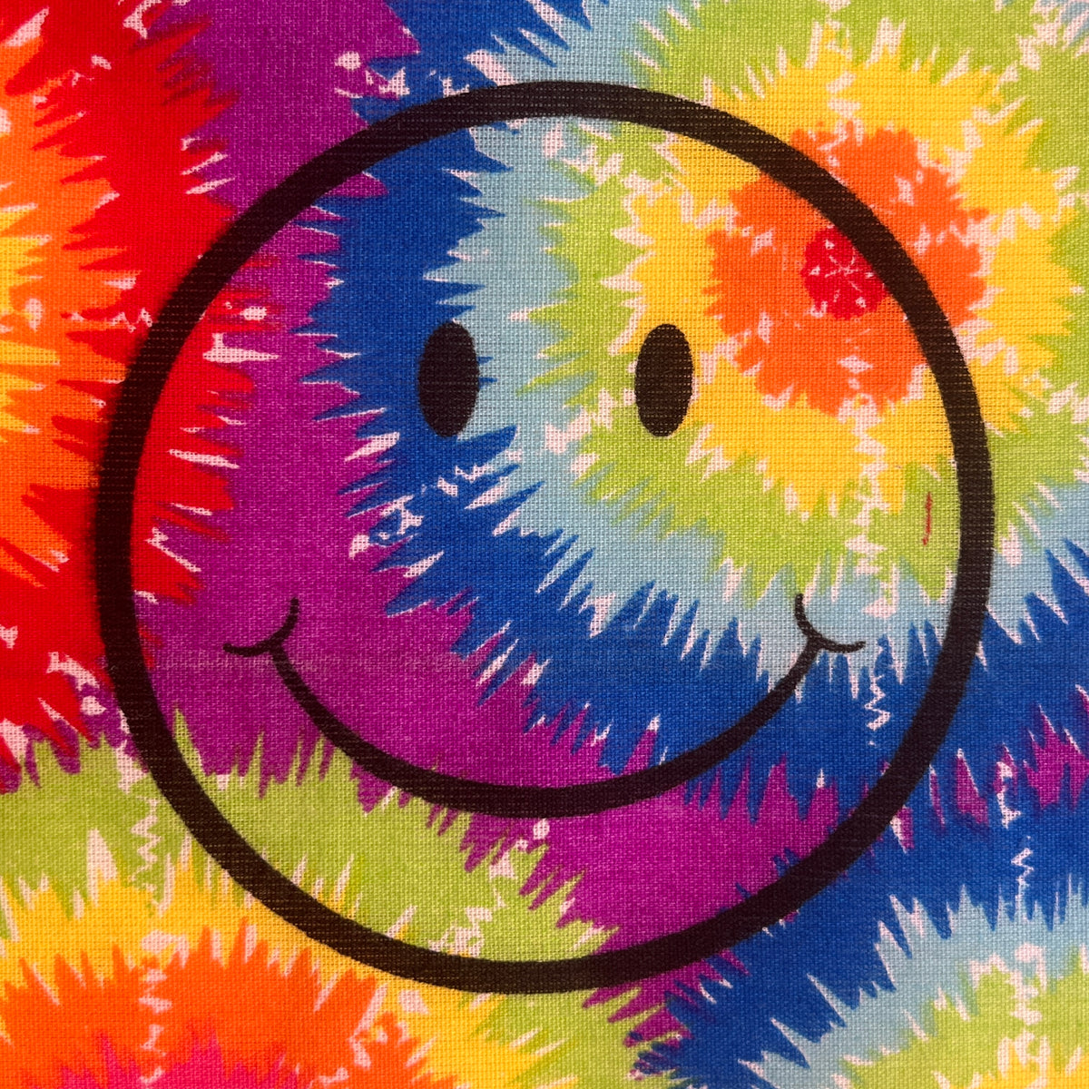 1990s HAV-A-HANK The Smiley Face Tie-Dye Bandana