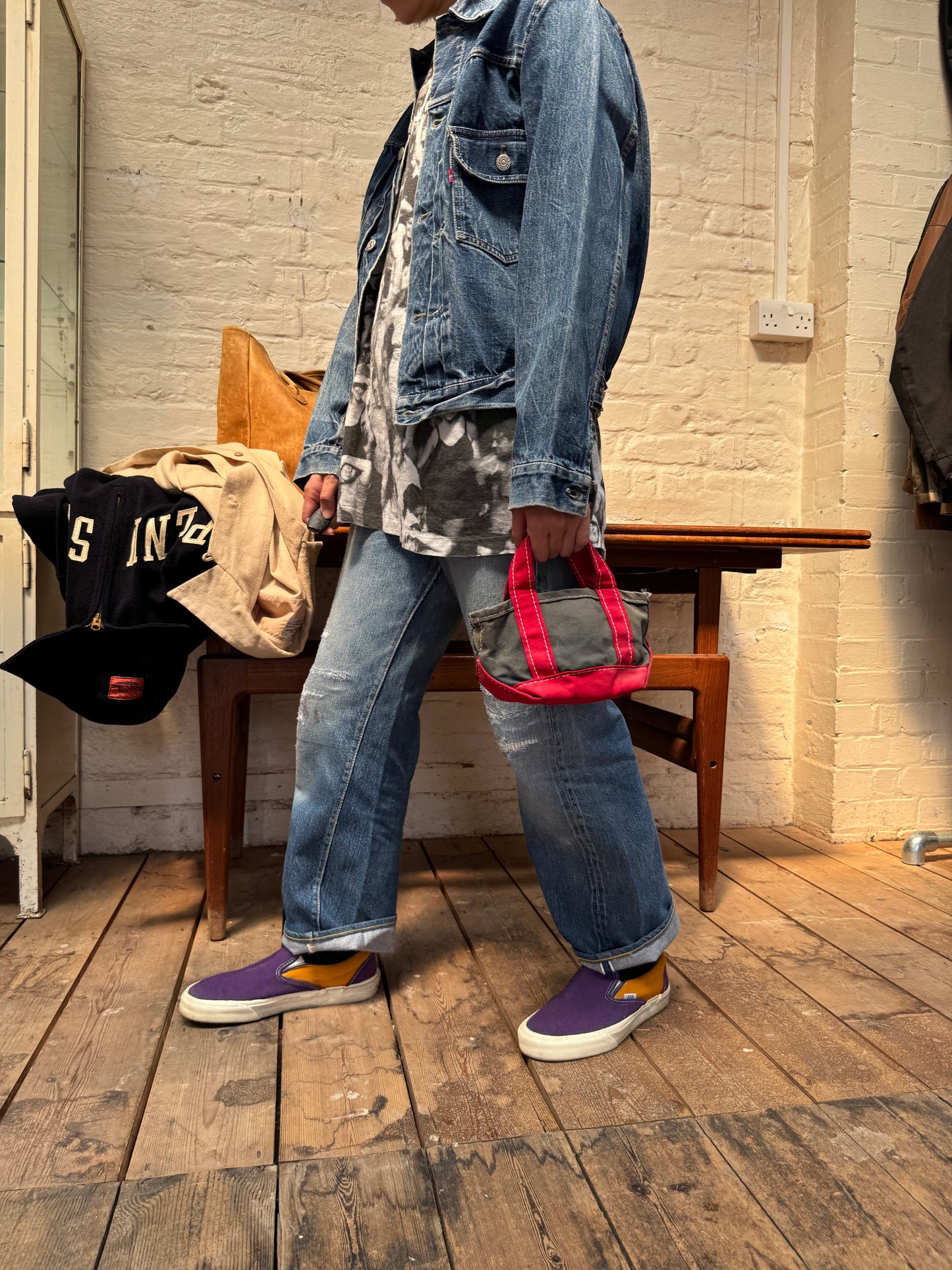 1950s Levi's 507XX (Early Version) Denim Jacket with Pioneer Bar Red Patch
