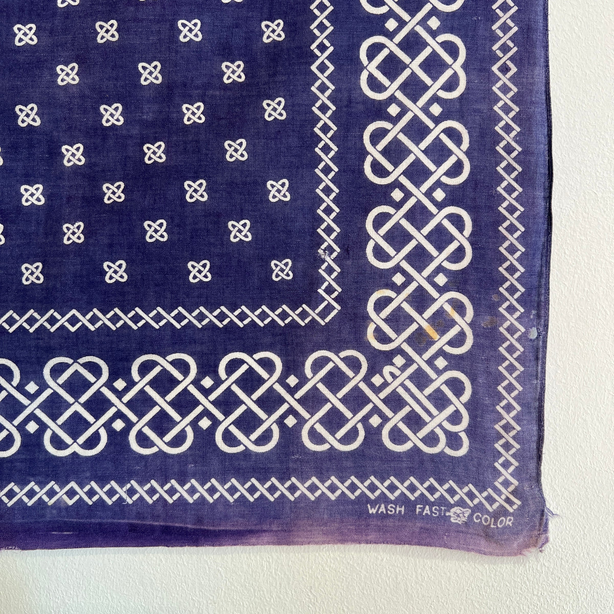1950s Tiger Faded Navy Blue Color Bandana