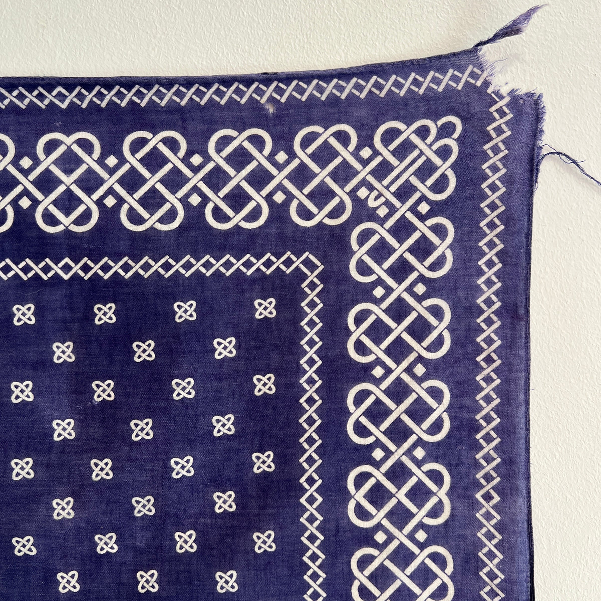 1950s Tiger Faded Navy Blue Color Bandana