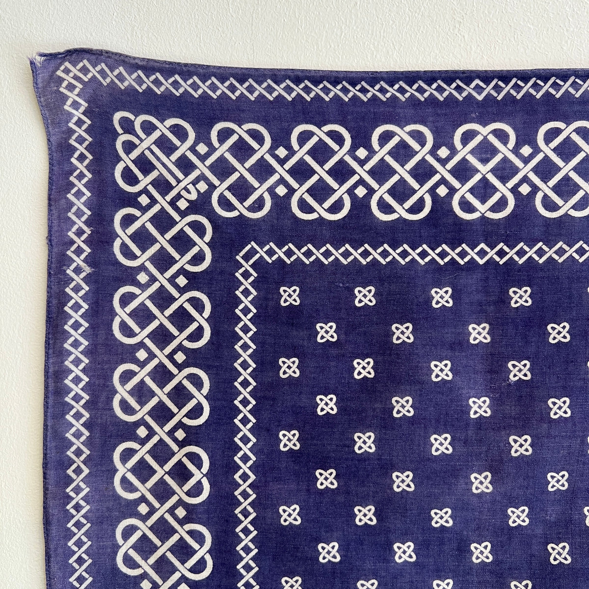 1950s Tiger Faded Navy Blue Color Bandana