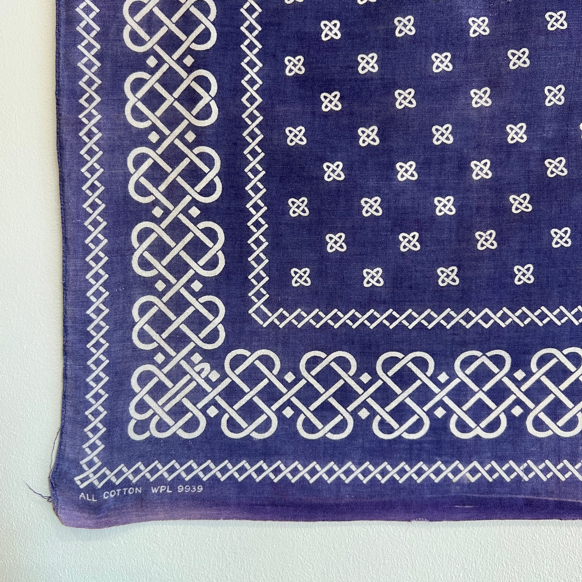 1950s Tiger Faded Navy Blue Color Bandana