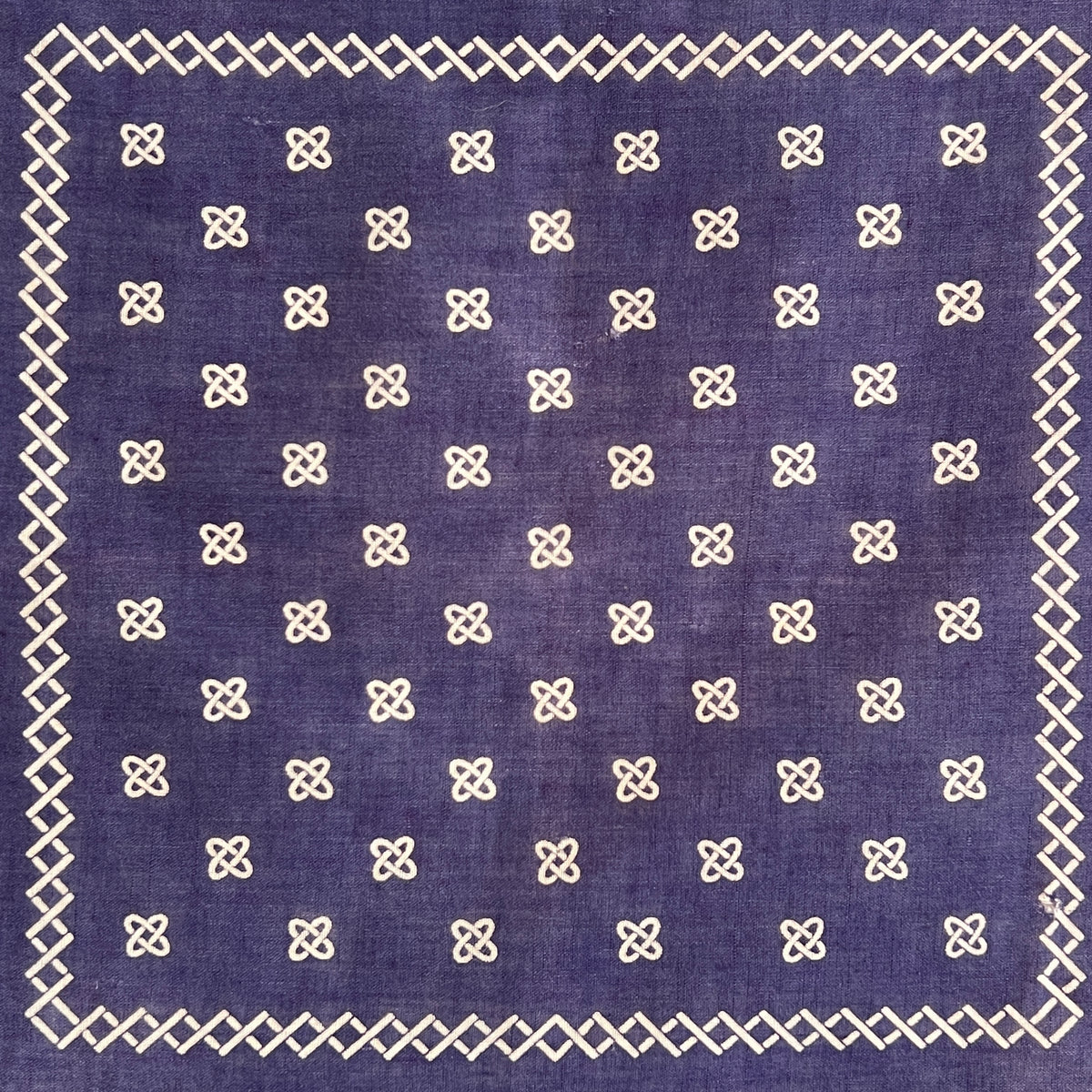 1950s Tiger Faded Navy Blue Color Bandana