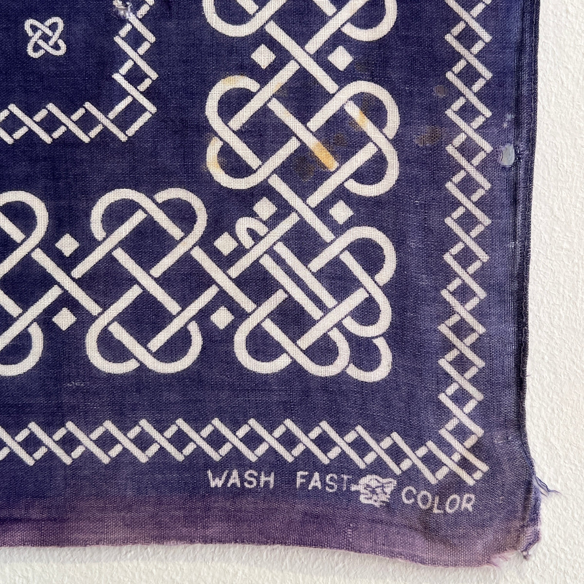 1950s Tiger Faded Navy Blue Color Bandana