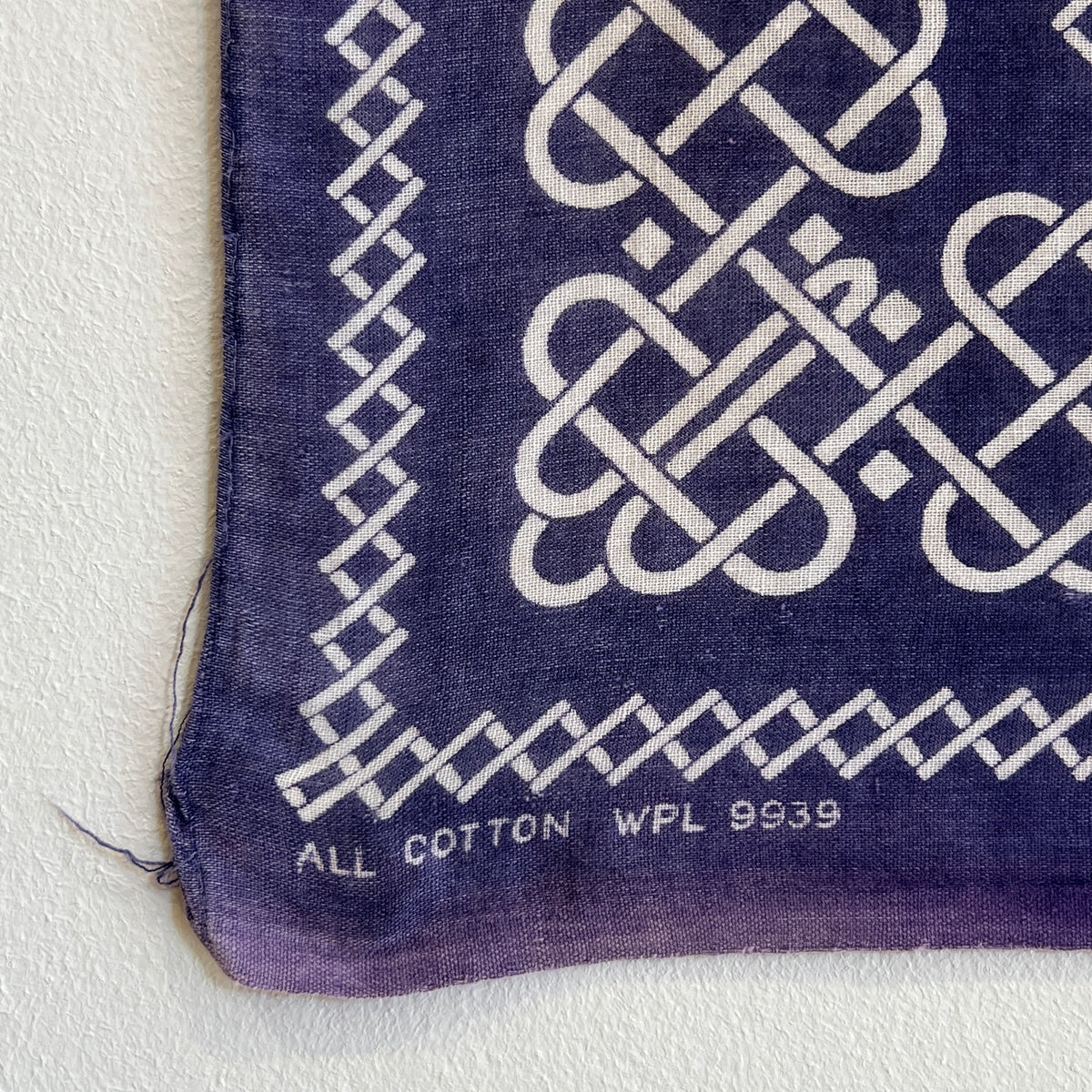 1950s Tiger Faded Navy Blue Color Bandana