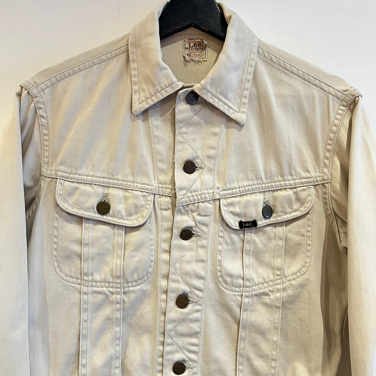 1960s Lee Westerner 100-J Trucker Beige Jacket
