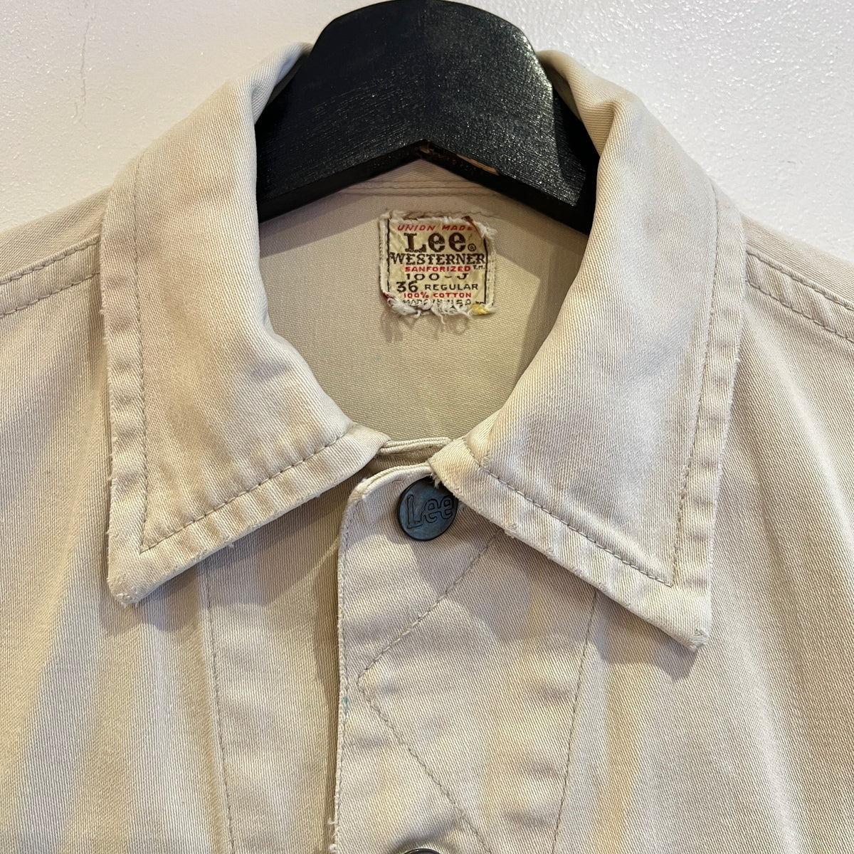 1960s Lee Westerner 100-J Trucker Beige Jacket