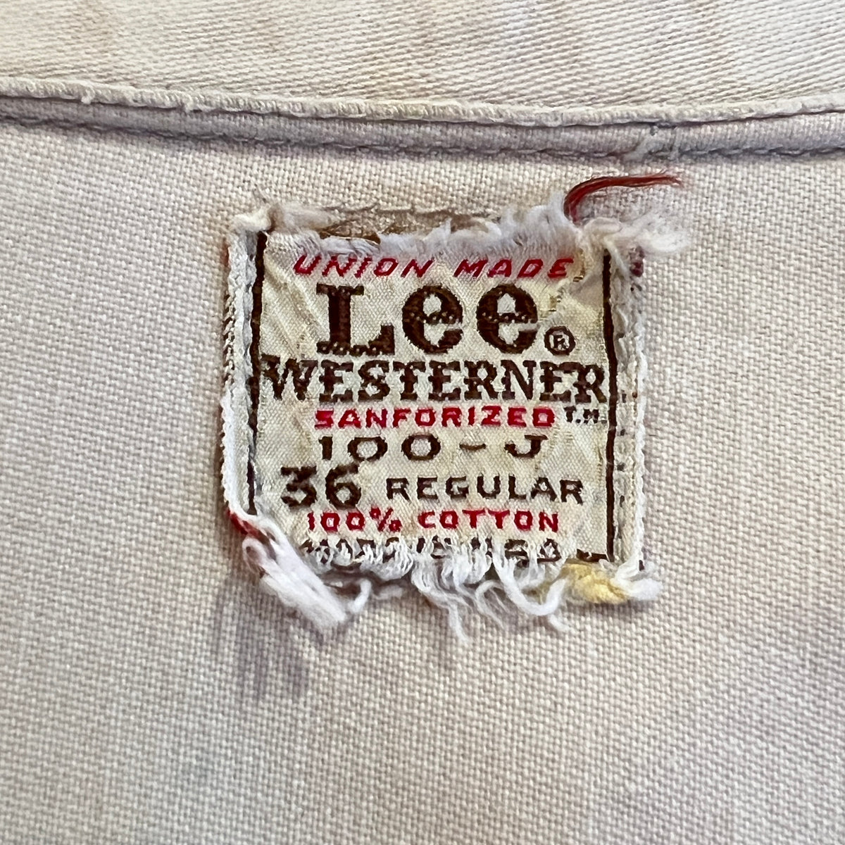 1960s Lee Westerner 100-J Trucker Beige Jacket