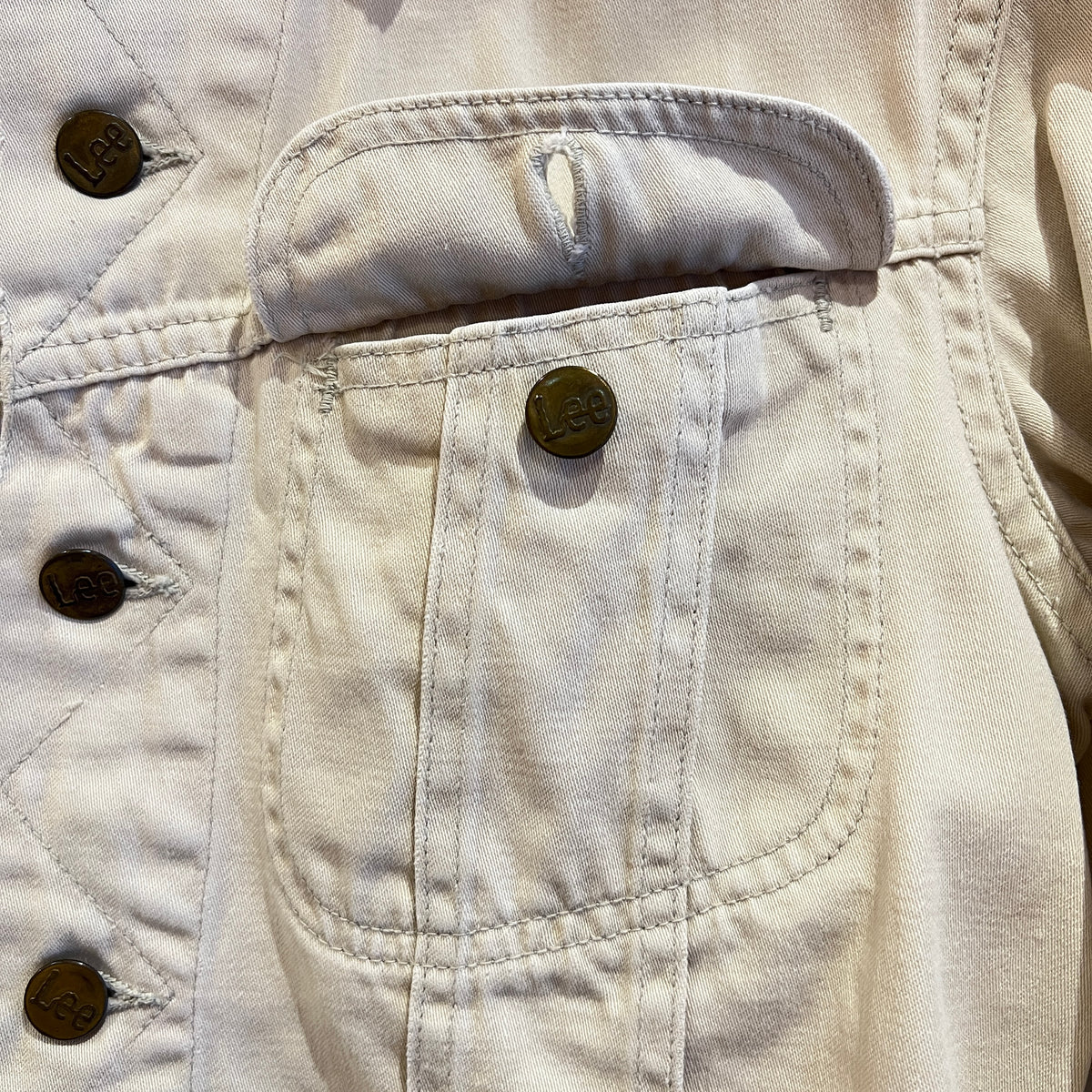 1960s Lee Westerner 100-J Trucker Beige Jacket