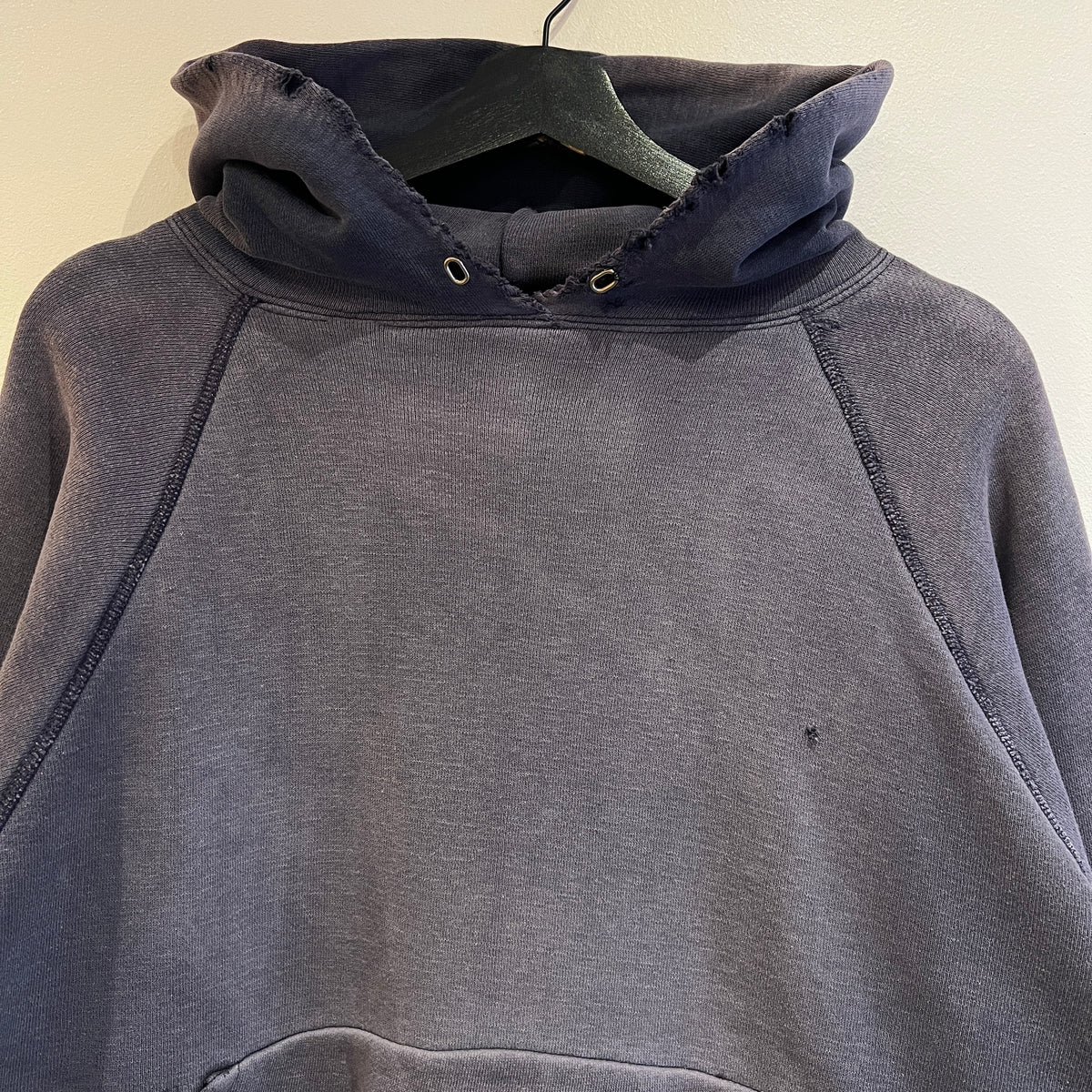 1960s Mayo Spruce Double Face Sun-faded Navy Blue Hoodie Sweatshirt
