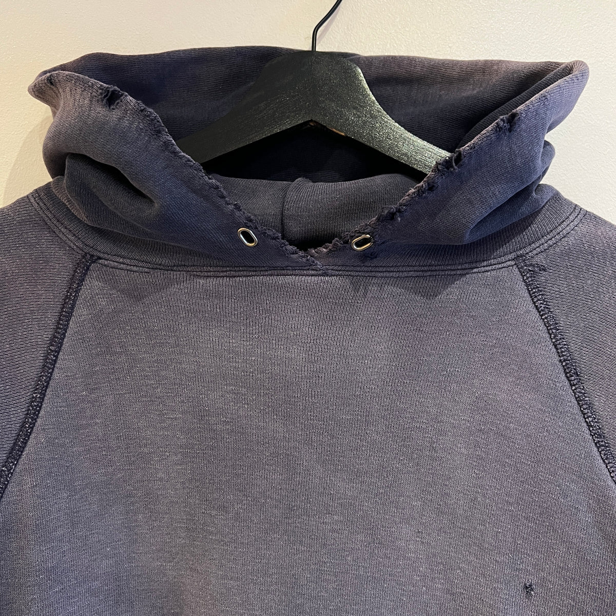 1960s Mayo Spruce Double Face Sun-faded Navy Blue Hoodie Sweatshirt