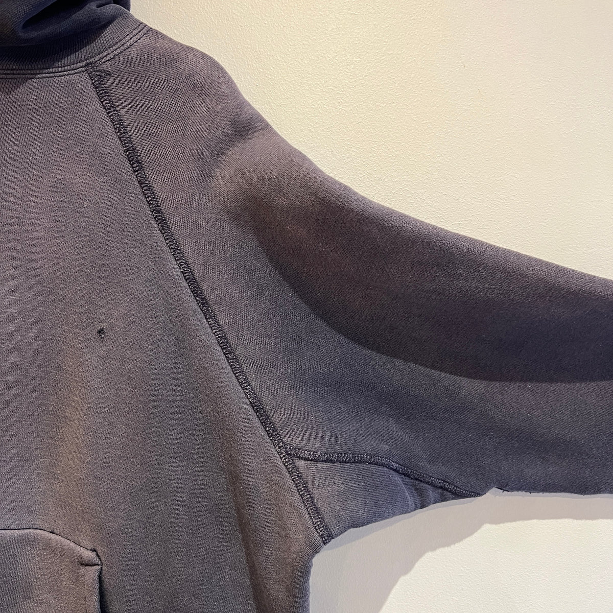 1960s Mayo Spruce Double Face Sun-faded Navy Blue Hoodie Sweatshirt