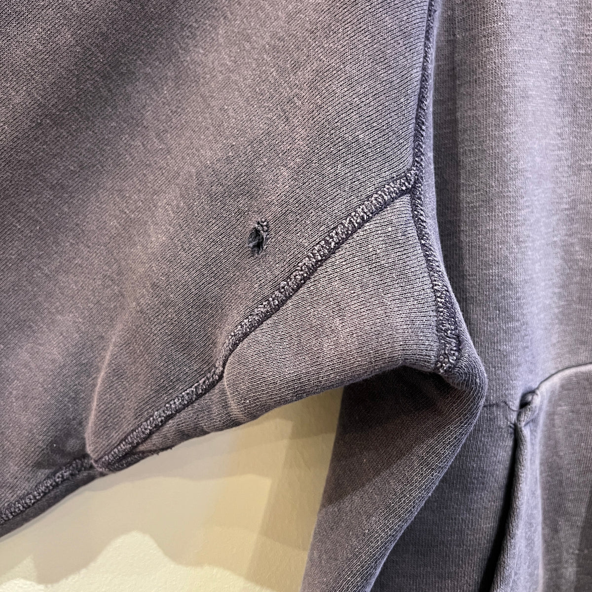 1960s Mayo Spruce Double Face Sun-faded Navy Blue Hoodie Sweatshirt