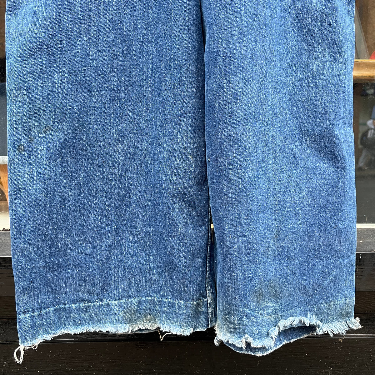 1950s J.C.Penney Pay-Day Workwear Denim Faded Indigo Blue Overalls W40", L27"