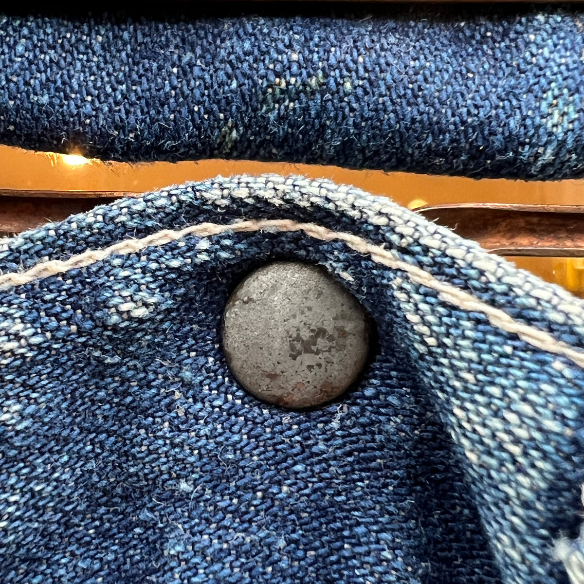 1950s J.C.Penney Pay-Day Workwear Denim Faded Indigo Blue Overalls W40", L27"