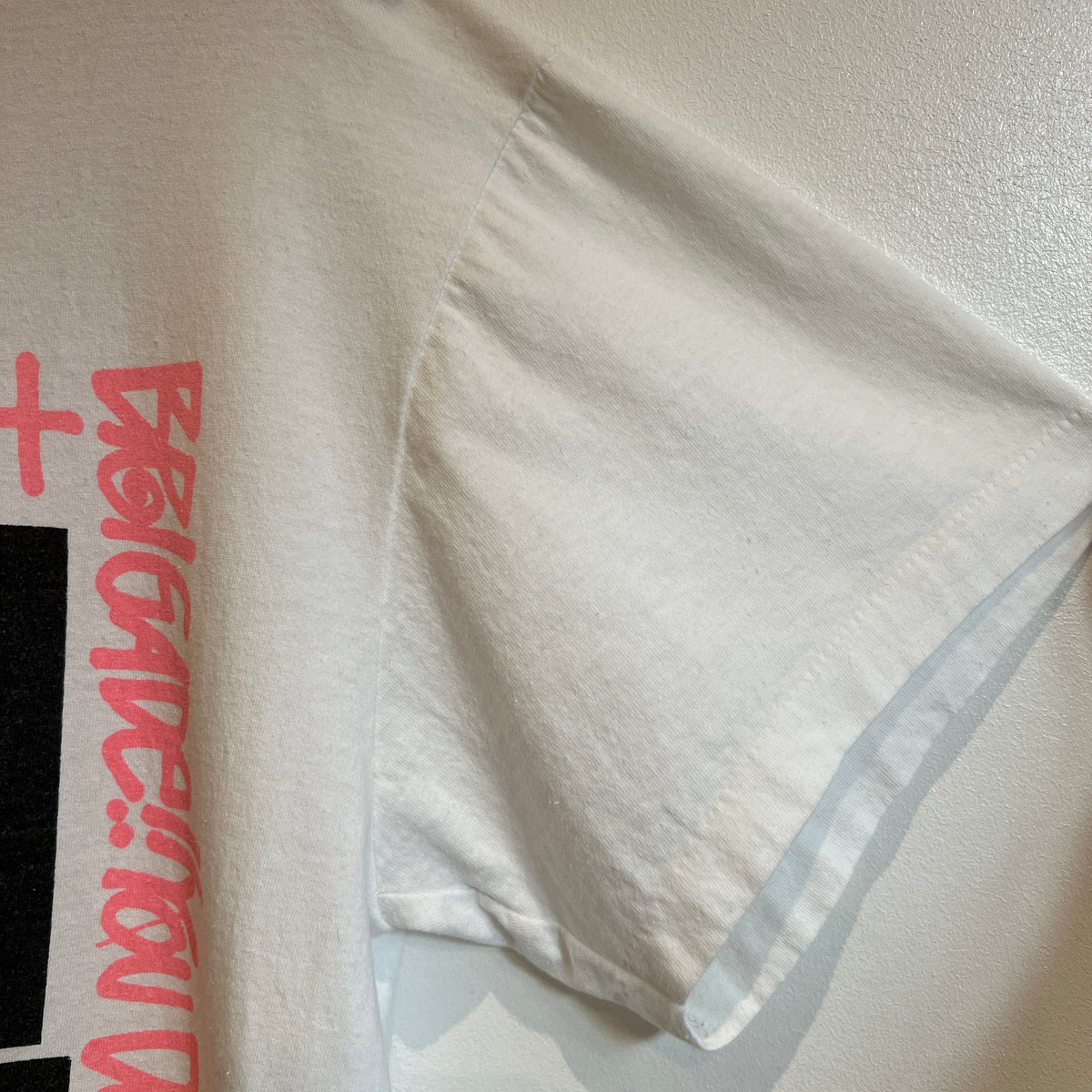 1990s ~ 1994s Stüssy White T-Shirt with the Classic Iconic Youth Brigade Graphic Print
