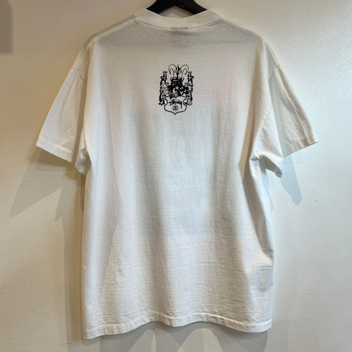 1990s ~ 1994s Stüssy White T-Shirt with the Classic Iconic Youth Brigade Graphic Print