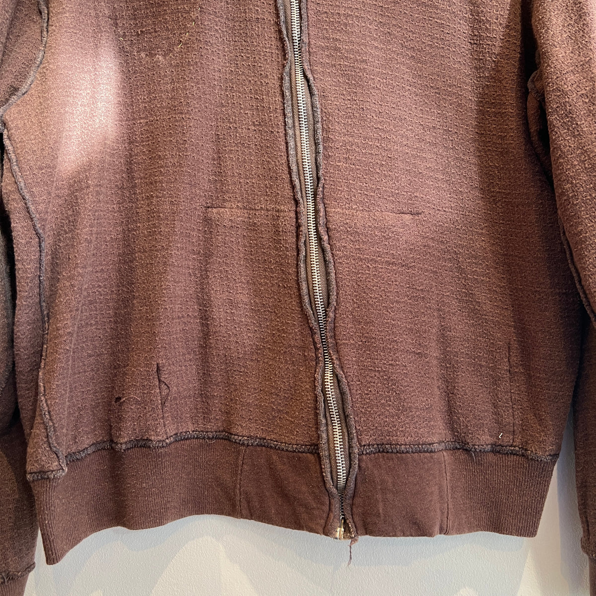 1960s Champion Varsity Brown Jacket with Harvard University Police Patch