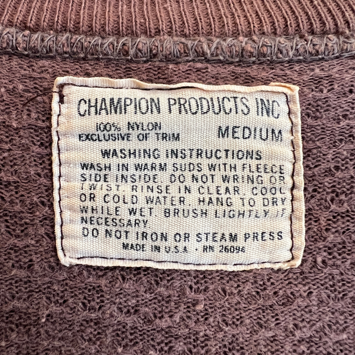1960s Champion Varsity Brown Jacket with Harvard University Police Patch
