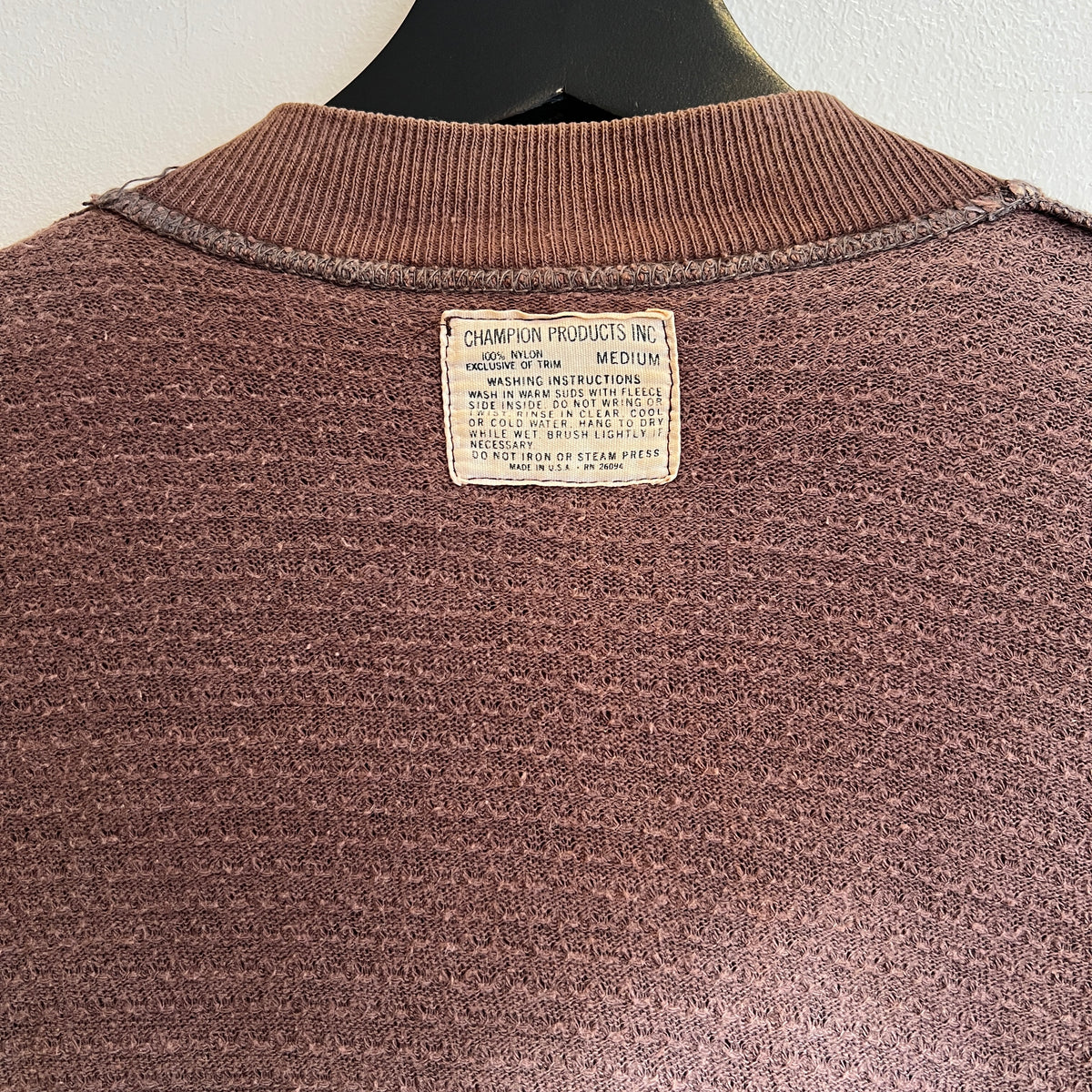 1960s Champion Varsity Brown Jacket with Harvard University Police Patch