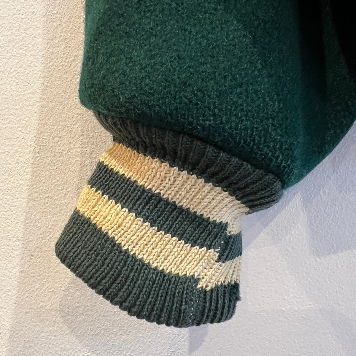 1951s ~ 1961s Champion Varsity Wool Green Jacket with Michigan State Crest and Gruff Sparty Patch