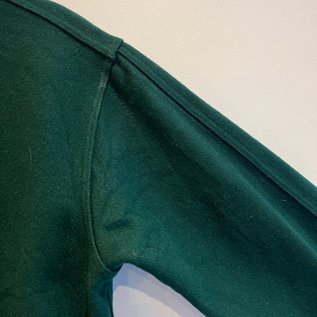 1951s ~ 1961s Champion Varsity Wool Green Jacket with Michigan State Crest and Gruff Sparty Patch