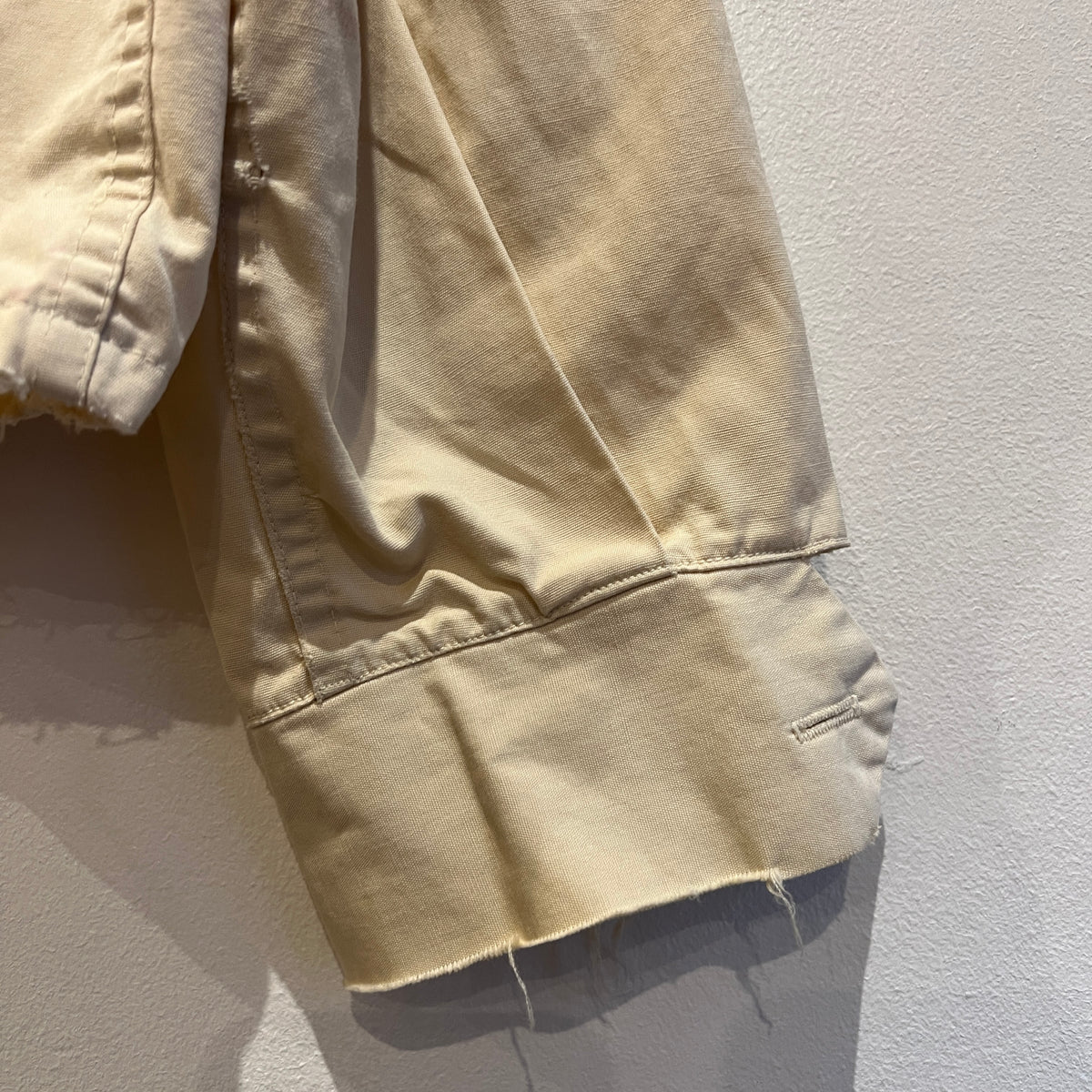 1960s Champion Varsity Cotton Cream Jacket with Notre Dame Crest Print
