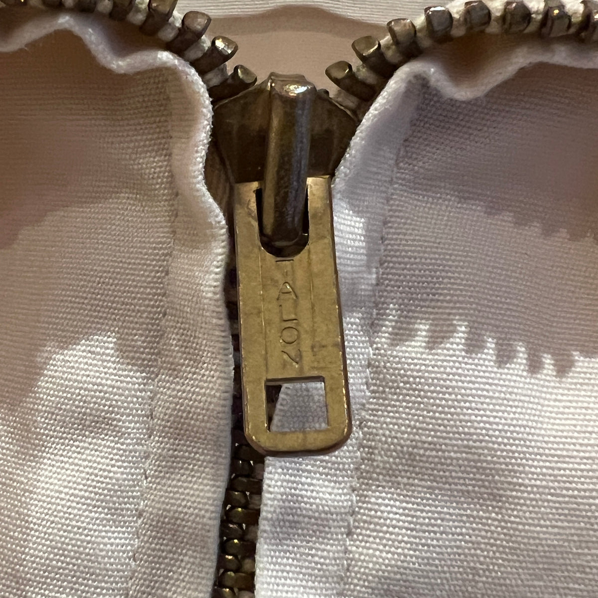 1960s Champion Varsity Cotton Cream Jacket with Notre Dame Crest Print