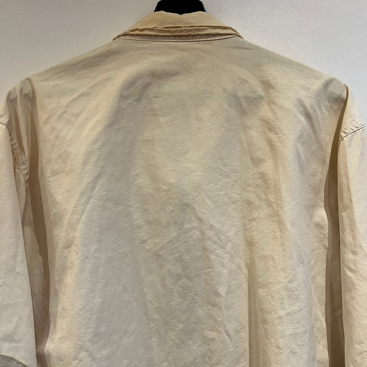 1960s Champion Varsity Cotton Cream Jacket with Notre Dame Crest Print