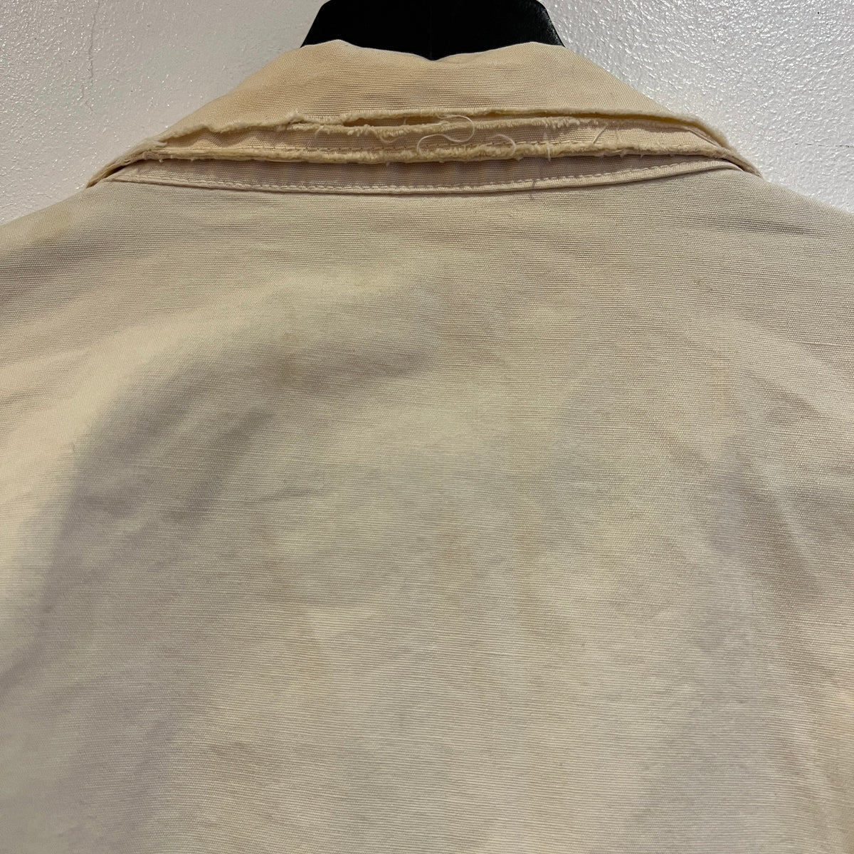 1960s Champion Varsity Cotton Cream Jacket with Notre Dame Crest Print