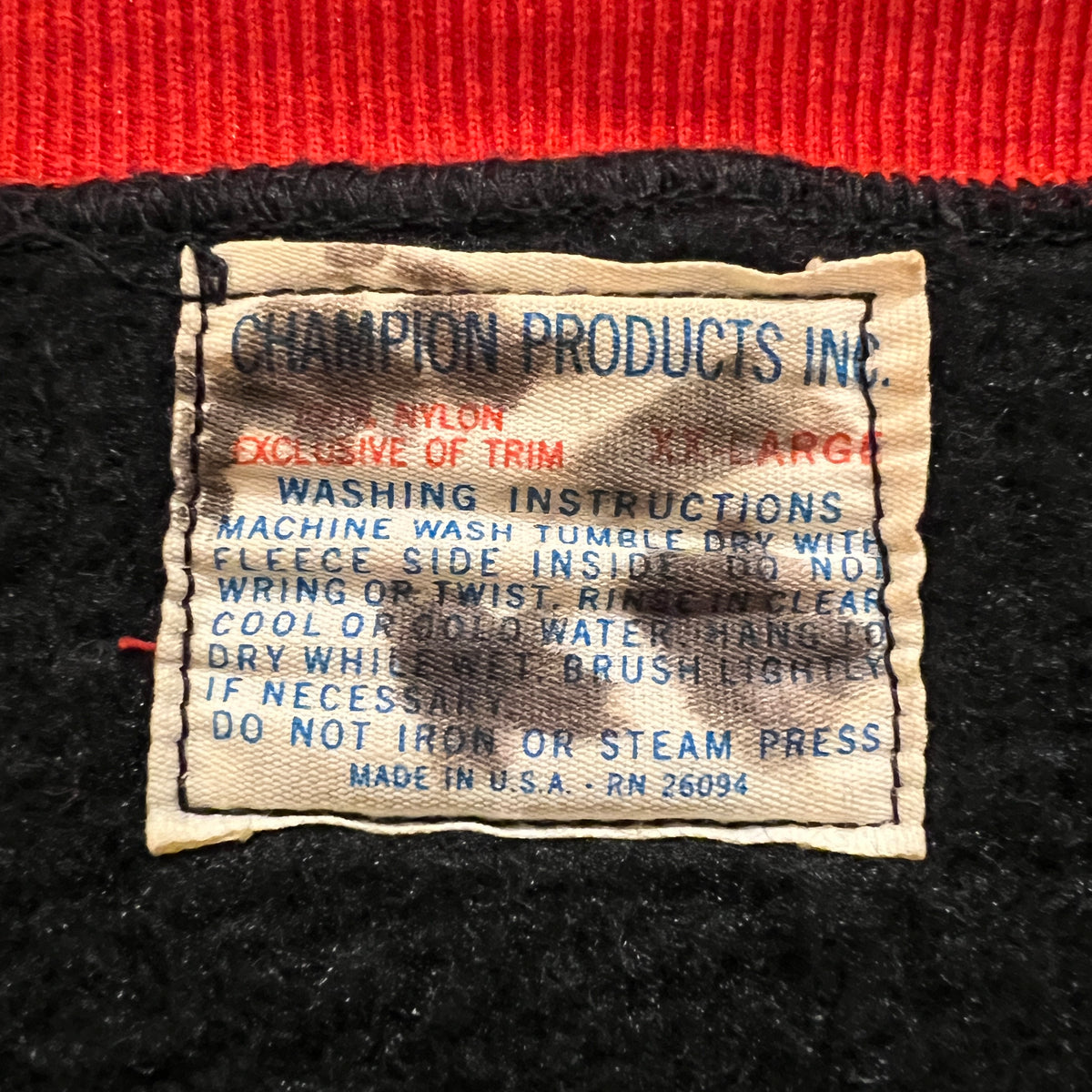 1960s Champion Varsity Black Jacket with Princeton Letter Patch